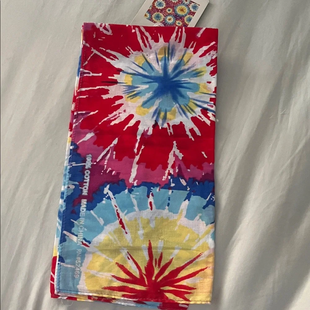 Tie-Dye bandana multiple uses